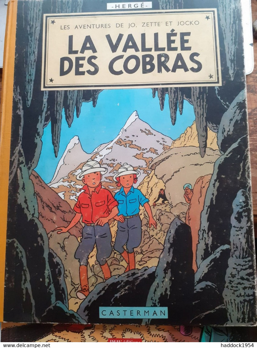 La Vallée Des Cobras Les Aventures De JO ZETTE Et JOCKO HERGE Casterman 1957 - Jo, Zette & Jocko