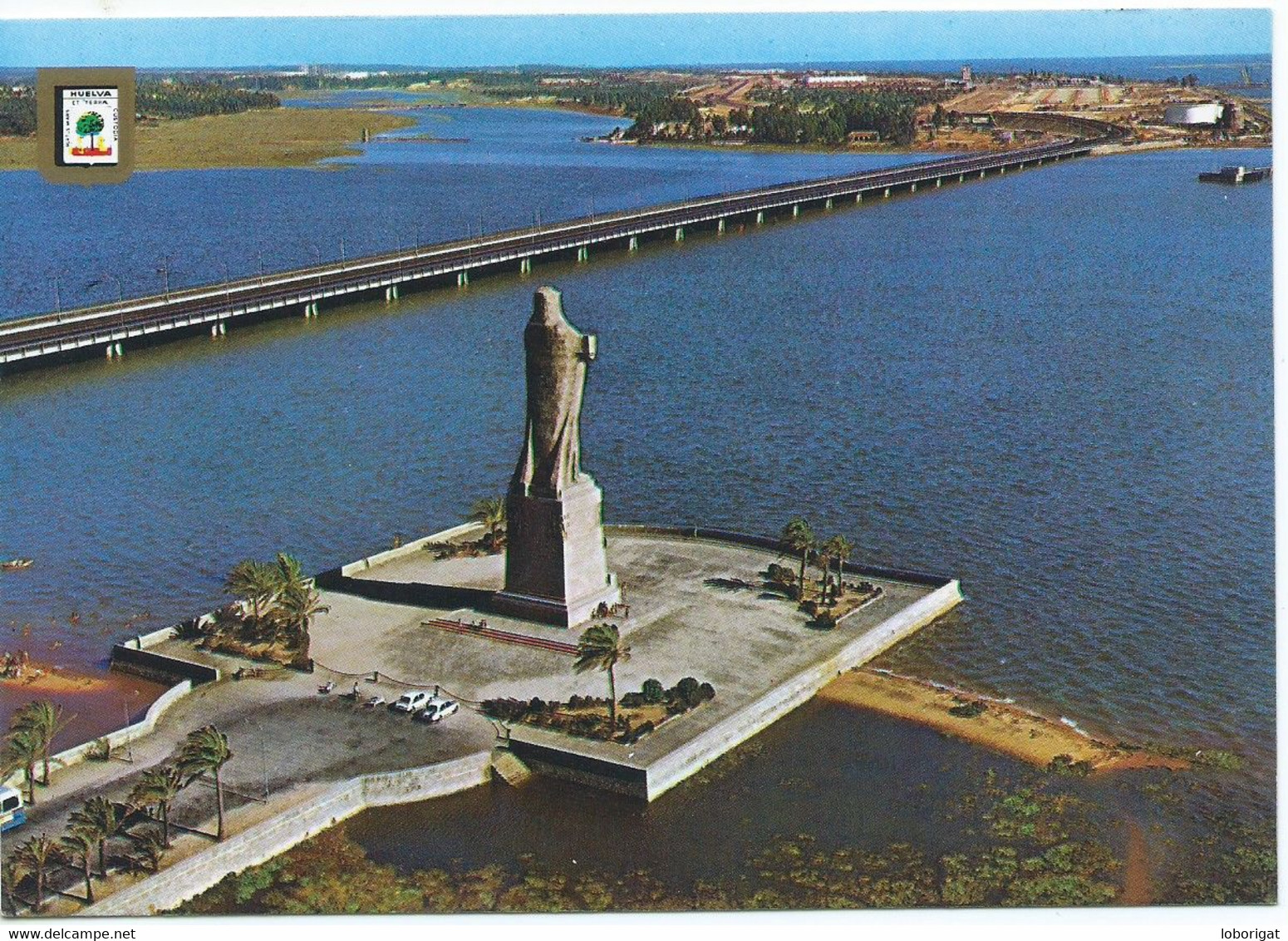 MONUMENTO A COLON, VISTA AEREA / MONUMENT TO COLÓN, AERIAL VIEW.-  HUELVA.- ( ESPAÑA ) - Huelva