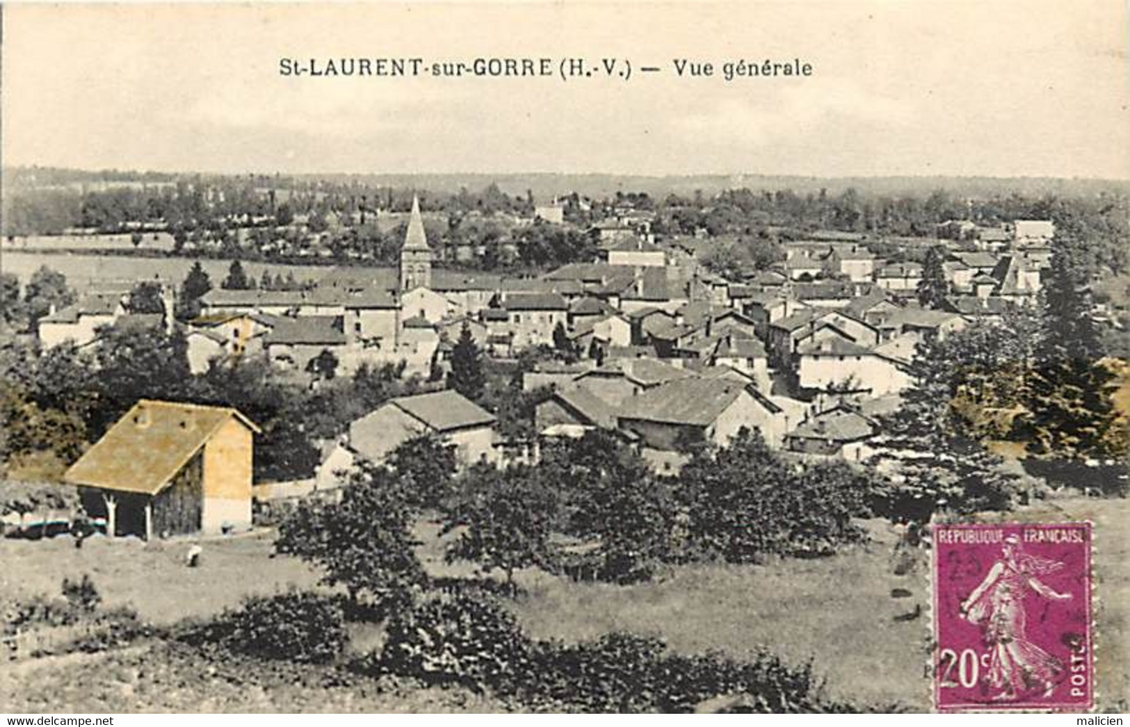 - Dpts Div.-ref-BC346- Haute Vienne - Saint Laurent Sur Gorre - St Laurent Sur Gorre - Vue Generale - - Saint Laurent Sur Gorre