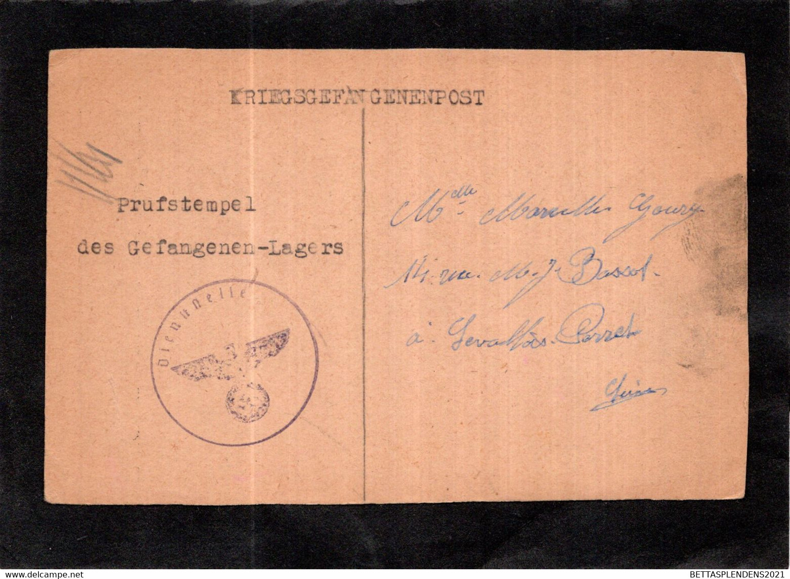 Courrier Prisonnier De Guerre - KRIEGSGEFANGENENPOST - WW II