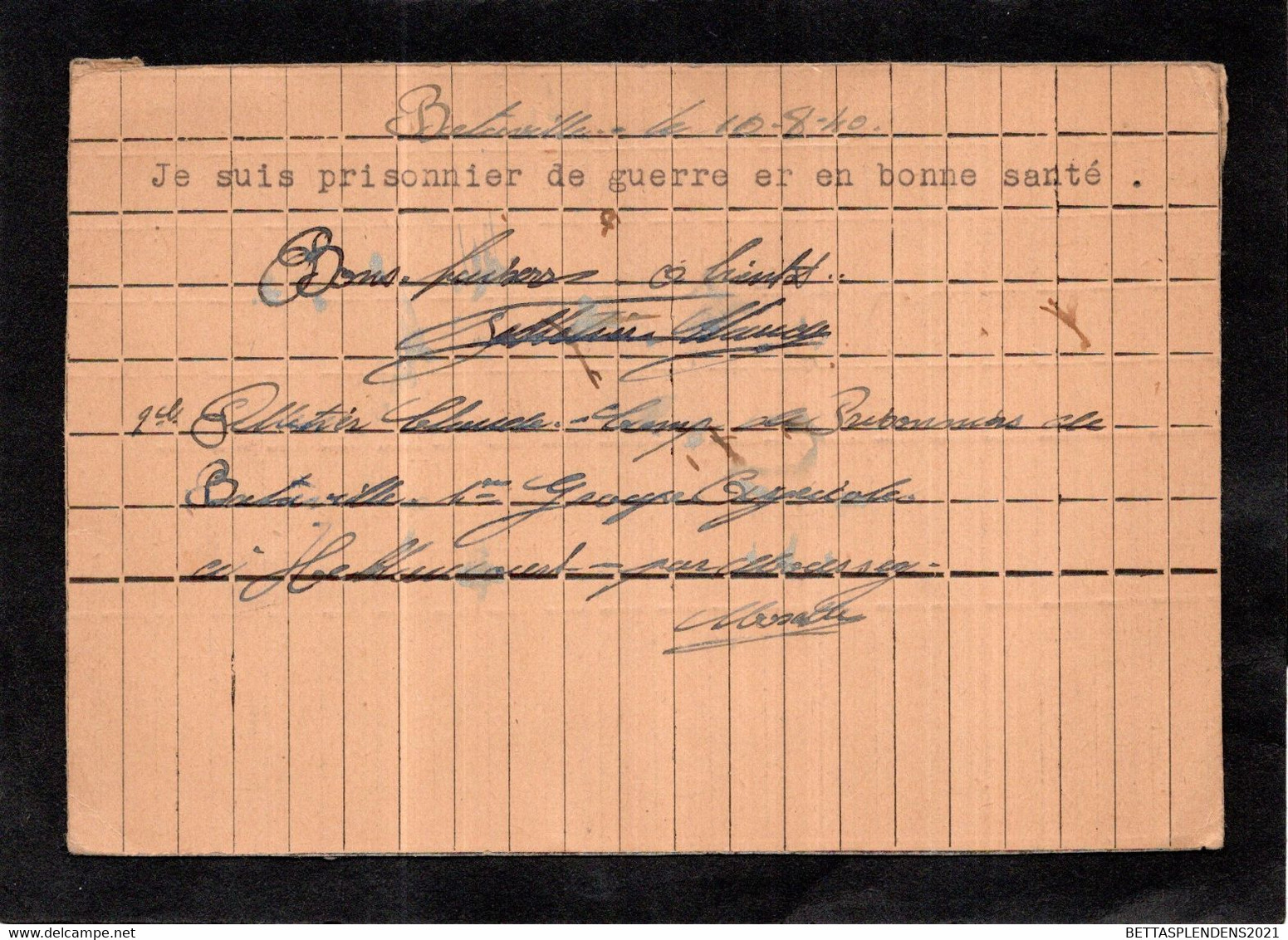 Courrier Prisonnier De Guerre - KRIEGSGEFANGENENPOST - Oorlog 1939-45