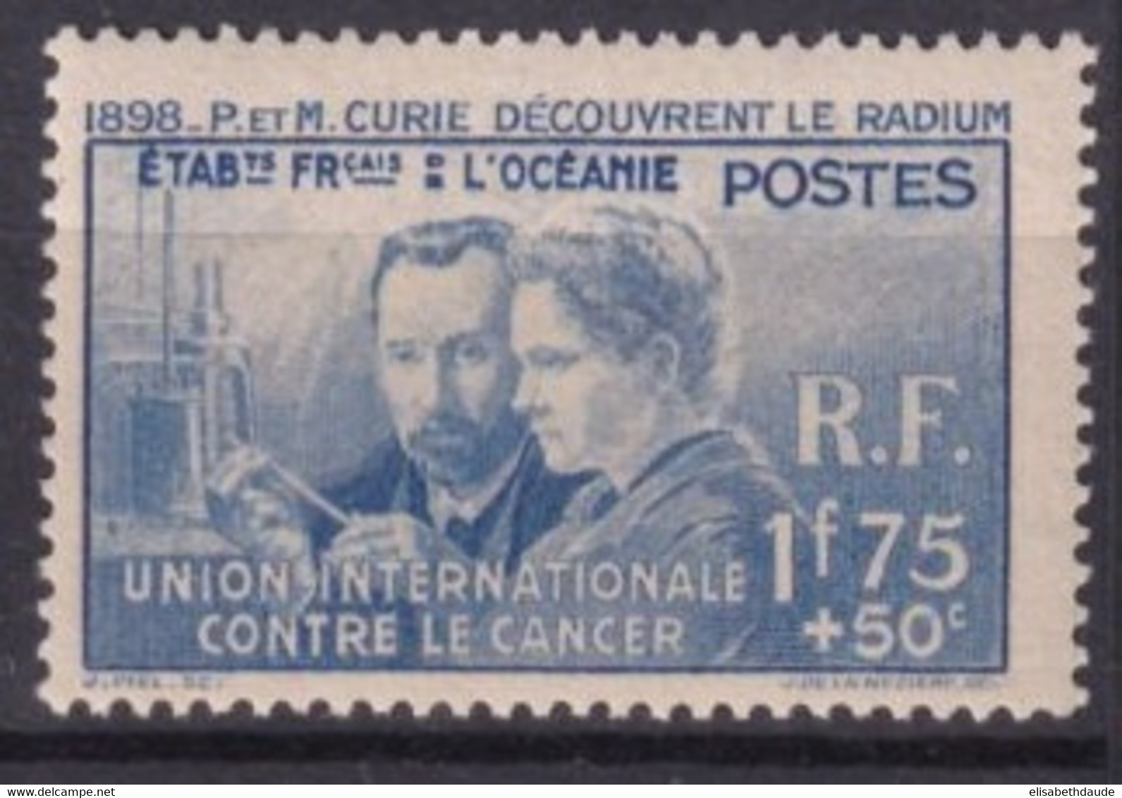 OCEANIE - 1938 - CURIE YVERT N°127 * MLH ! - COTE = 33 EUROS - - Neufs