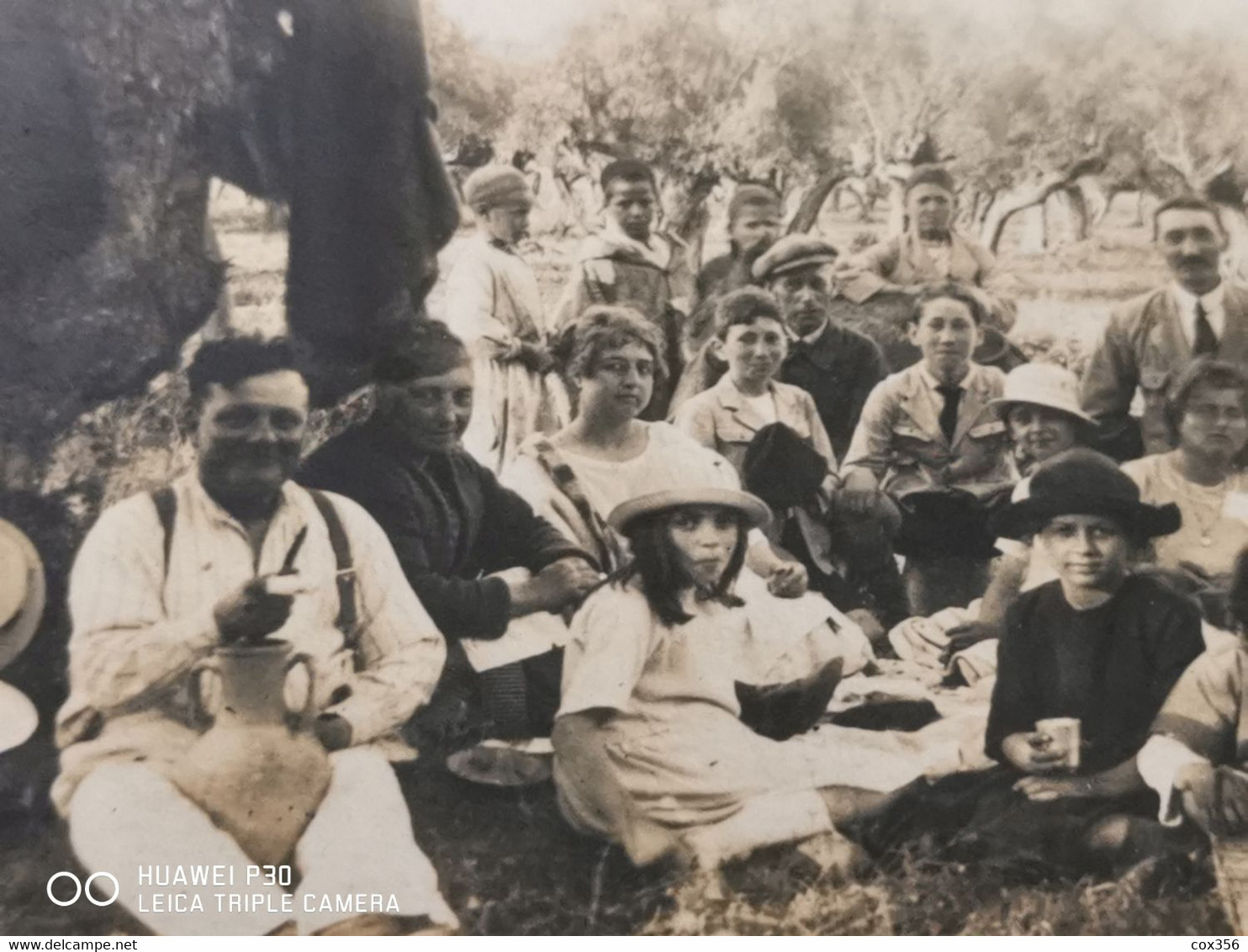 2 Cpa Fête Familiale Sous Les Olivier Colonie Française à Identifié - Photos