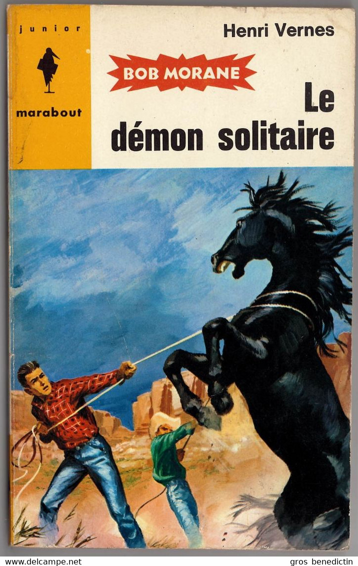 Marabout Junior N°186 - Série Bob Morane - Henri Vernes - "Le Démon Solitaire" - 1963 - #Ben&Morane - Marabout Junior
