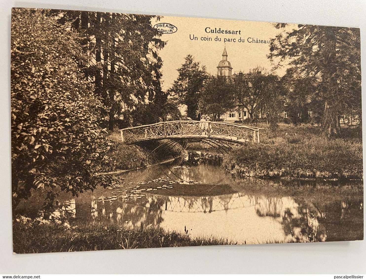 CPA - BELGIQUE - CULDESSART - Cul-des-Sarts - Un Coin Du Parc Du Château - Animée 2 Fillettes Sur Le Pont - Cul-des-Sarts