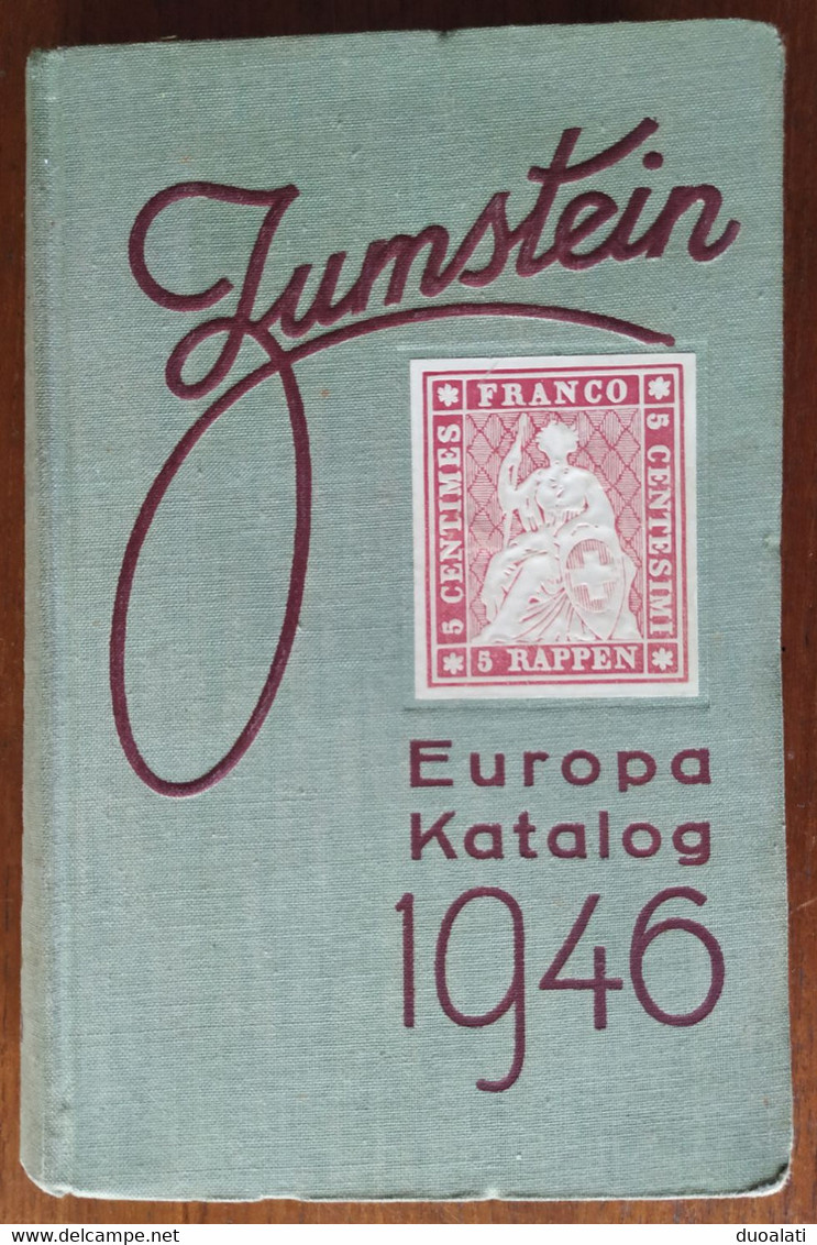 Zumstein 1946 Europa Katalog Catalogue On German Language - Suiza