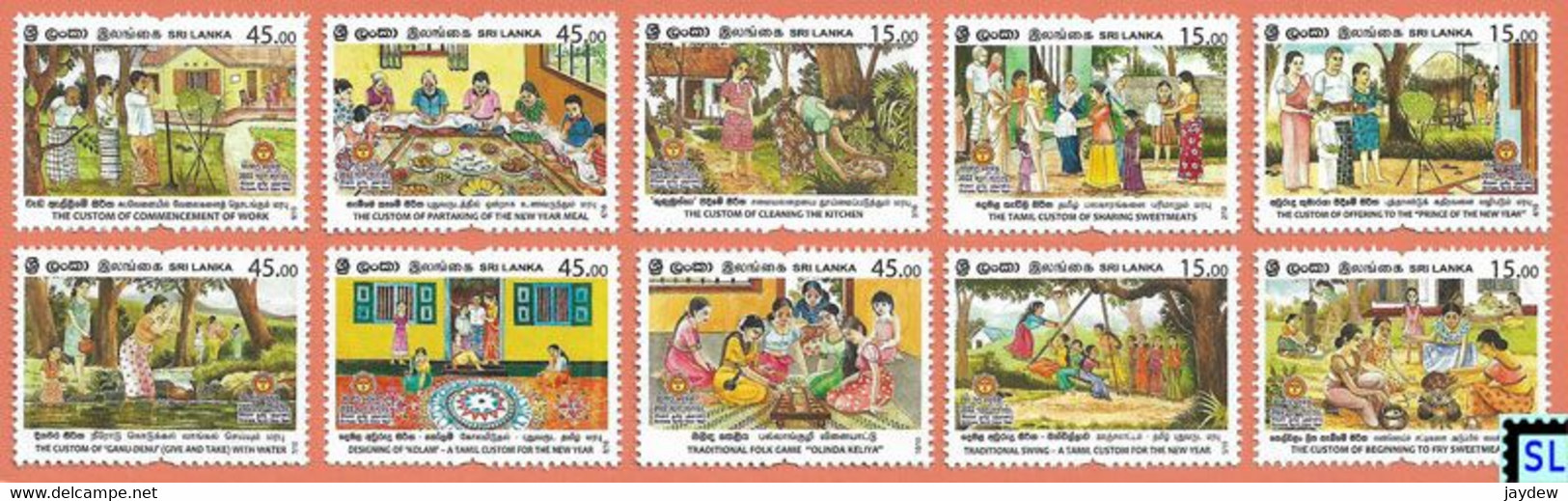 Sri Lanka Stamps 2022, Sinhala Tamil New Year, MNH - Sri Lanka (Ceilán) (1948-...)