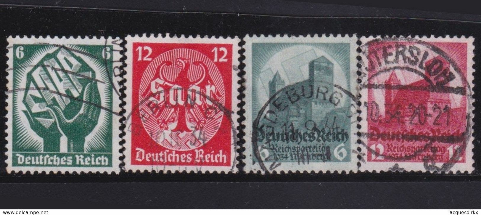 Deutsches Reich   .    Michel   .    544/547     .    O    .   Gestempelt   .    /    .   Cancelled - Oblitérés