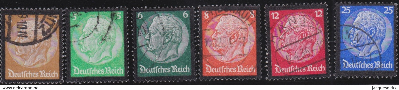 Deutsches Reich   .    Michel   .    548/553       .    O    .   Gestempelt   .    /    .   Cancelled - Oblitérés