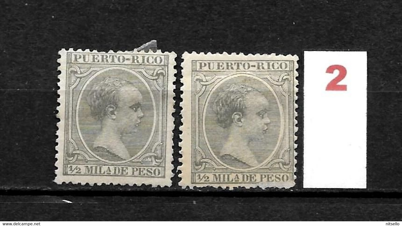 LOTE 2174 A  ///   (C015)  PUERTO RICO 1891  EDIFIL Nº: 86 *MH    ¡¡¡ OFERTA - LIQUIDATION - JE LIQUIDE !!! - Porto Rico