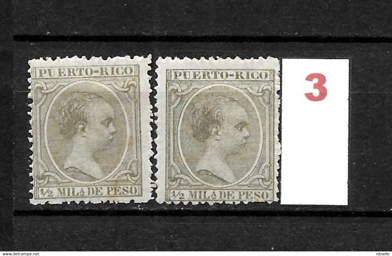 LOTE 2174 A  ///   (C015)  PUERTO RICO 1891  EDIFIL Nº: 86 *MH    ¡¡¡ OFERTA - LIQUIDATION - JE LIQUIDE !!! - Puerto Rico