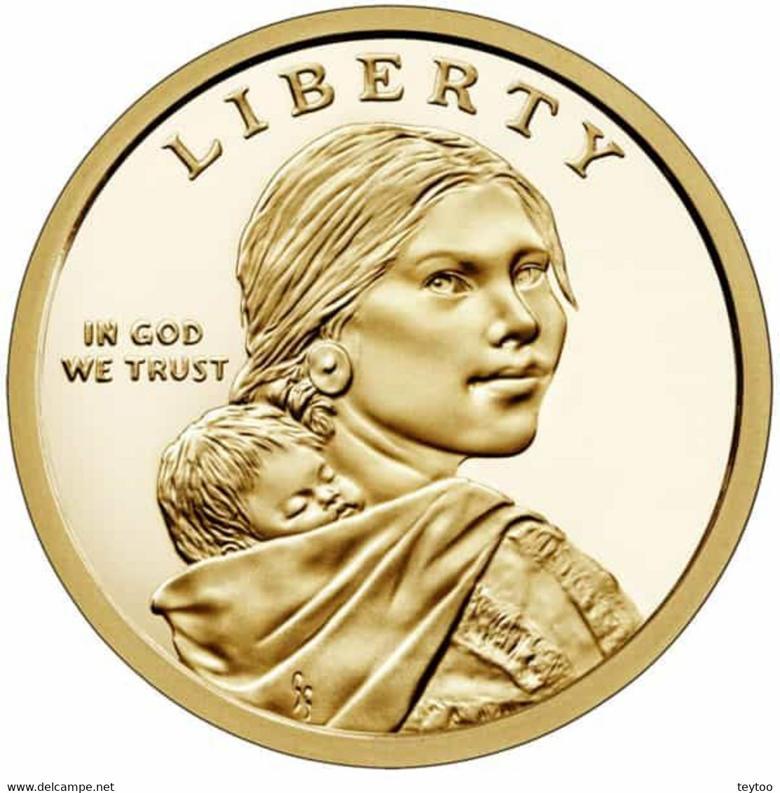 F0004# Estados Unidos 2022. 1$ Americanos Nativos - P (UNC) - 2000-…: Sacagawea