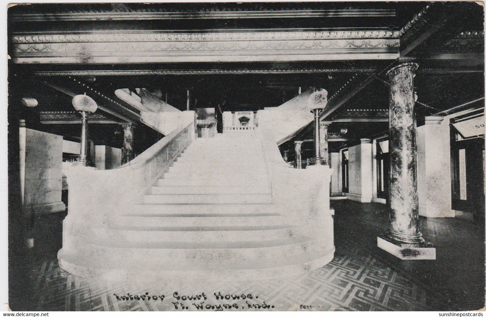 Indiana Fort Wayne Court House Interior 1910 - Fort Wayne