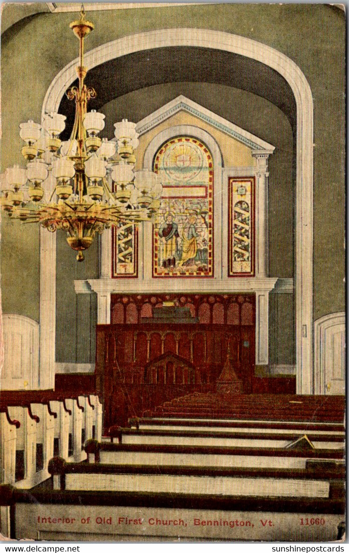 Vermont Bennington Old First Church Interior - Bennington