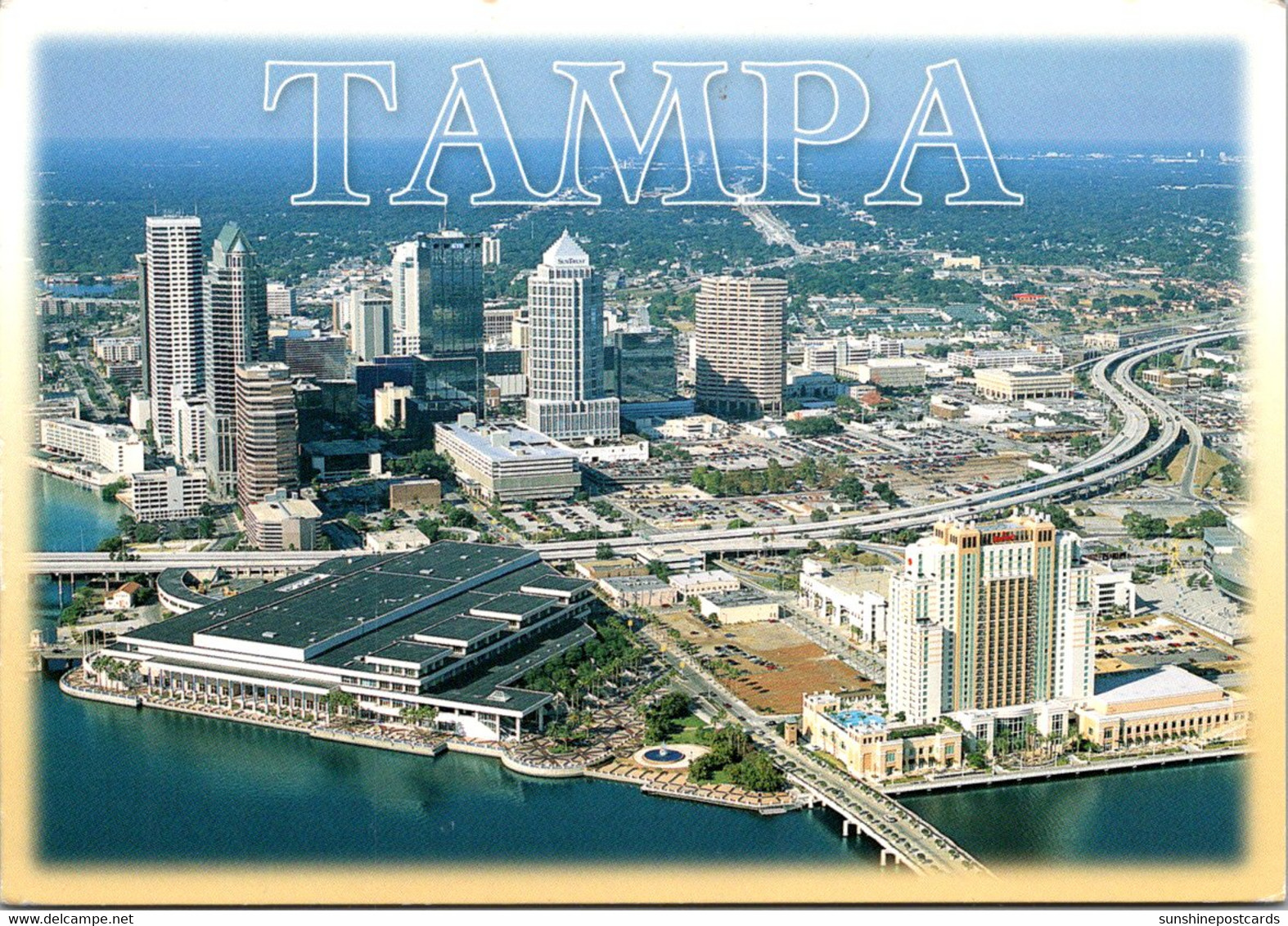 Florida Tampa Aerial View Of Downtown 2002 - Tampa