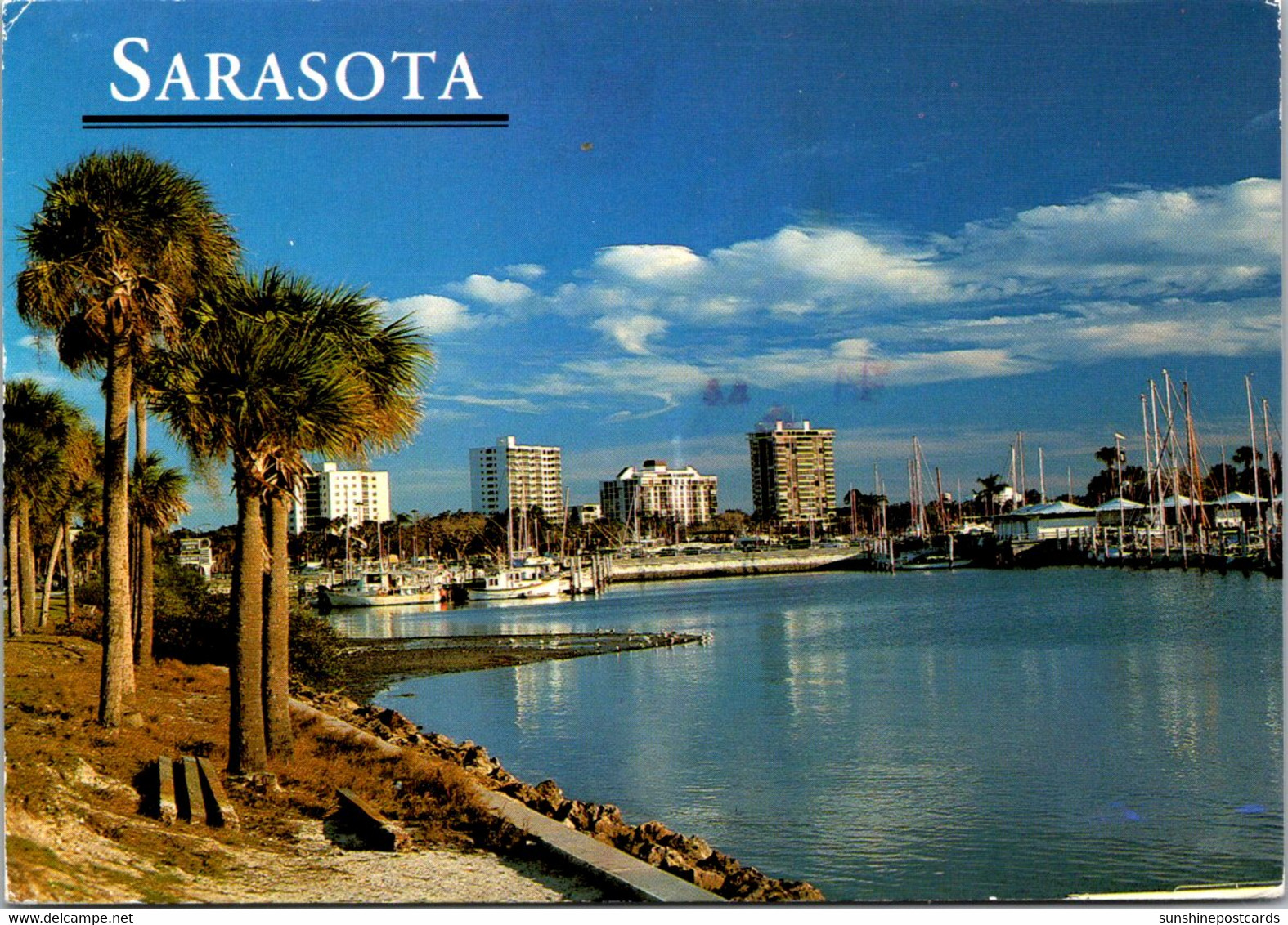 Florida Sarasota Waterfront Scene 1994 - Sarasota