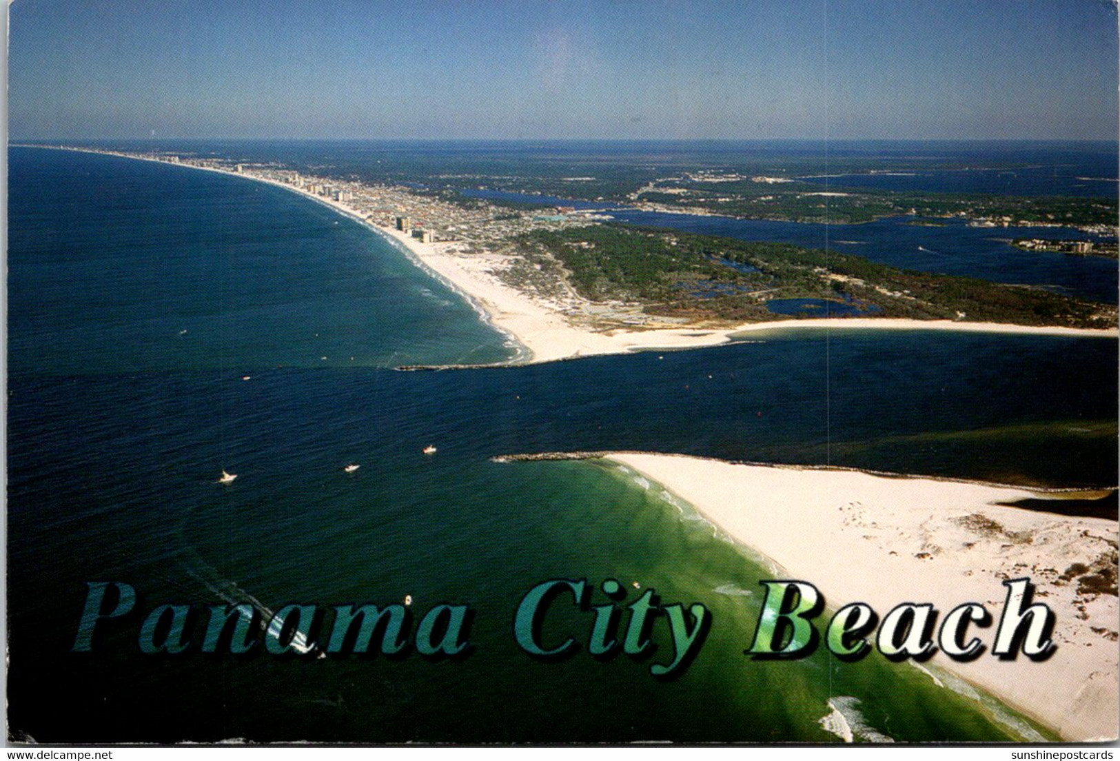 Florida Panama City Beach Aerial View Looking West 1999 - Panama City