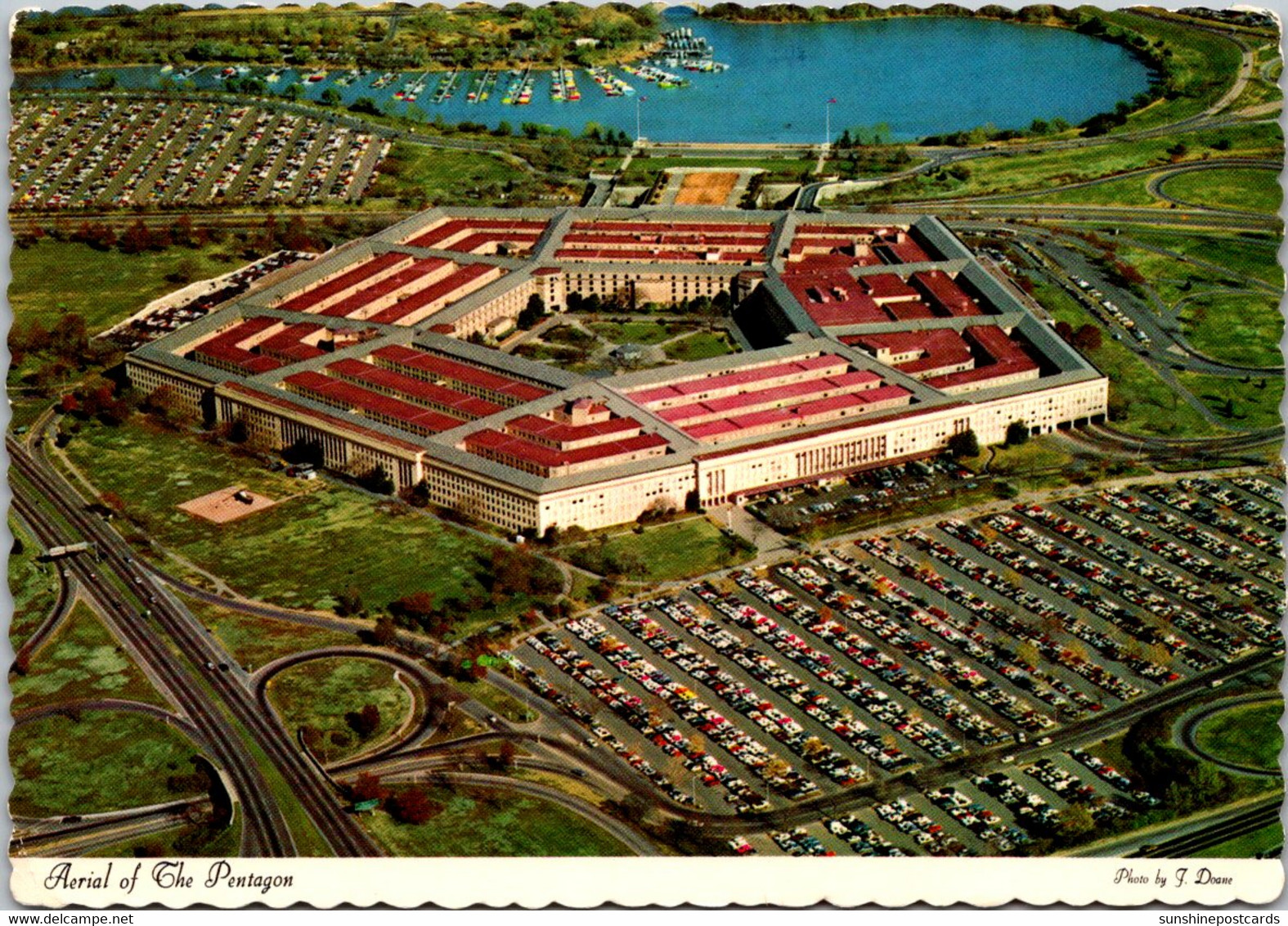 Virginia Arlington Aerial View Of The Pentagon 1972 - Arlington