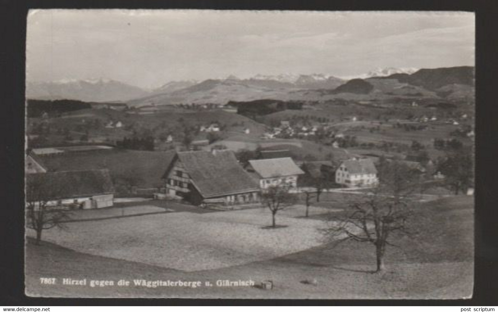 Suisse - Hirzel Gegen Die Wäggitalerbergeu. Glärrnisch - Hirzel