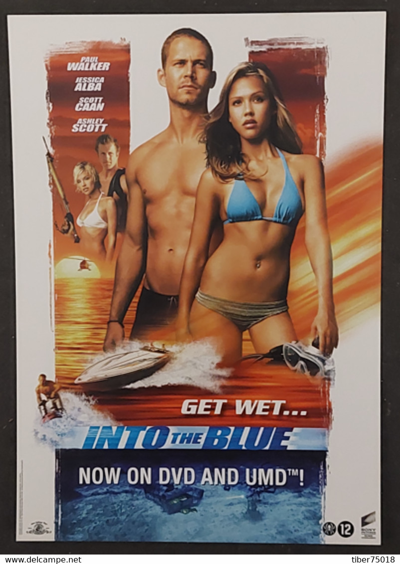 Carte Postale - Into The Blue (film - Cinéma - Affiche) Paul Walker, Jessica Alba, Scott Caan, Ashley Scott - Manifesti Su Carta