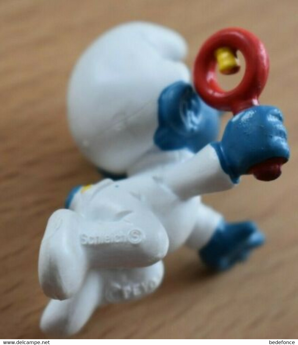 Schtroumpf, Smurf, Pitufo, Puffo, Schlumpf - Bébé Schtroumpf Blanc -n° 20179 - Figurines En Plástico