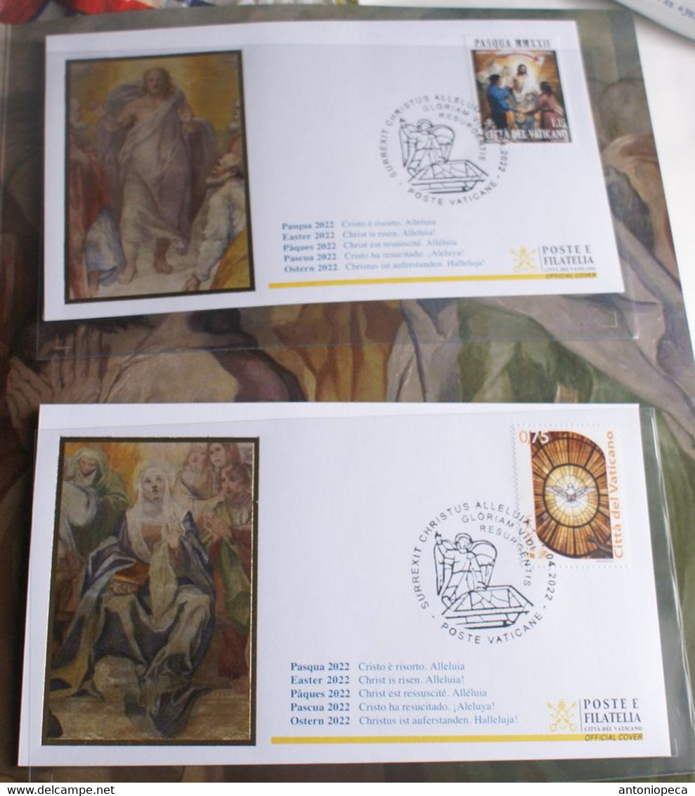 VATICAN 2022, OFFICIAL FOLDER "PASQUA 2022" - Unused Stamps