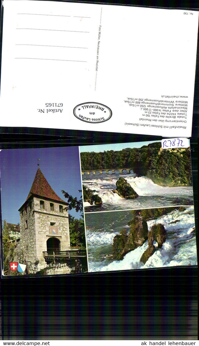 671165,Mehrbild Ak Rheinfall Schloss Laufen Laufen-Uhwiesen Switzerland - Wiesen