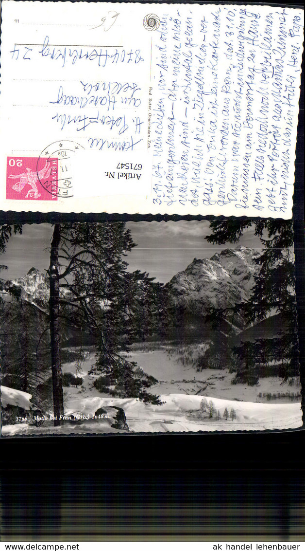 671547,Foto Ak Motiv B. Ftan Scuol I. Winter Switzerland - Ftan