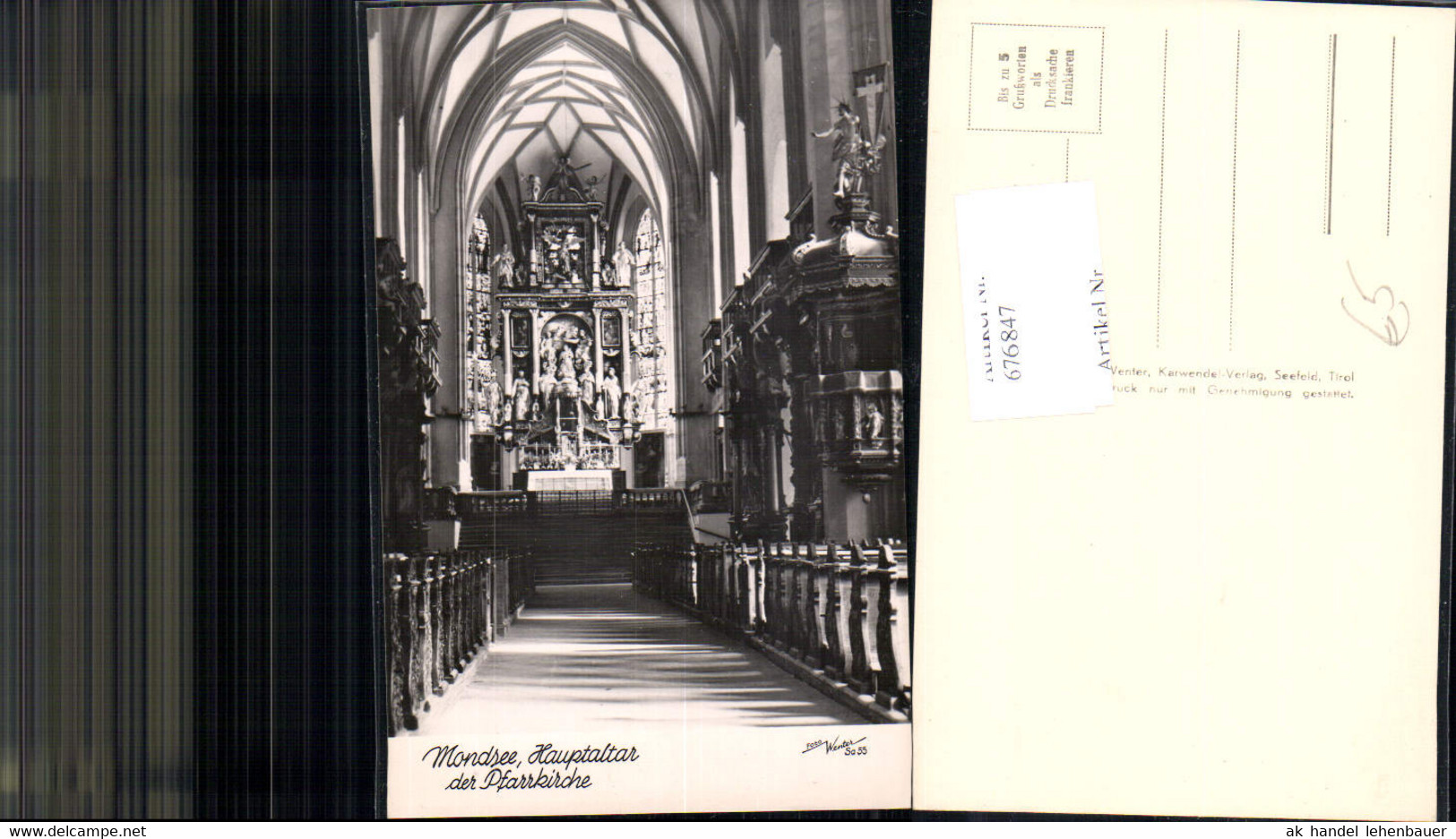 676847,Mondsee Altar Kirche Pub Foto Wentner Sa 55 - Mondsee