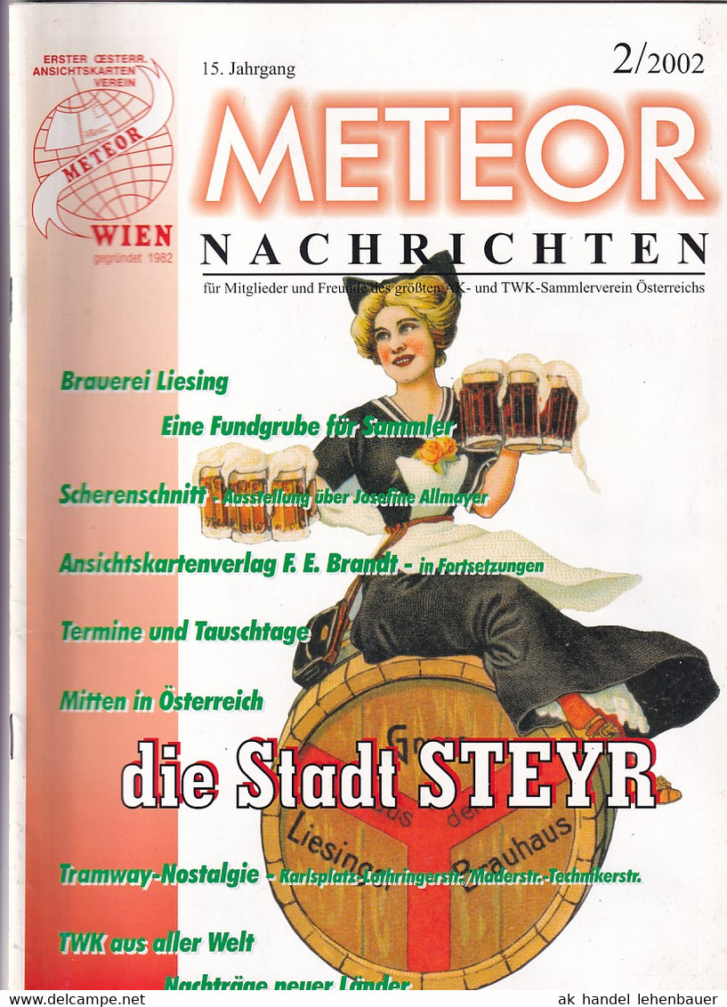 Meteor Nachrichten AK Sammlerverein Jg. 15 Ausg. 2/2002 Steyr - Ocio & Colecciones