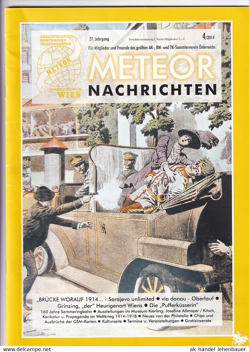 Meteor Nachrichten Wien AK Sammlerverein Jg. 27 Ausg. 4/2014 - Tempo Libero & Collezioni