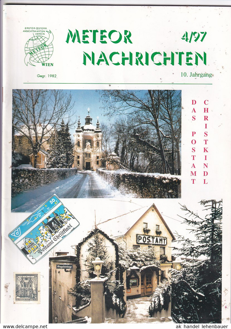 Meteor Nachrichten Wien AK Sammlerverein Jg. 10 Ausg. 4/97 1997 Christkindl - Hobby & Sammeln