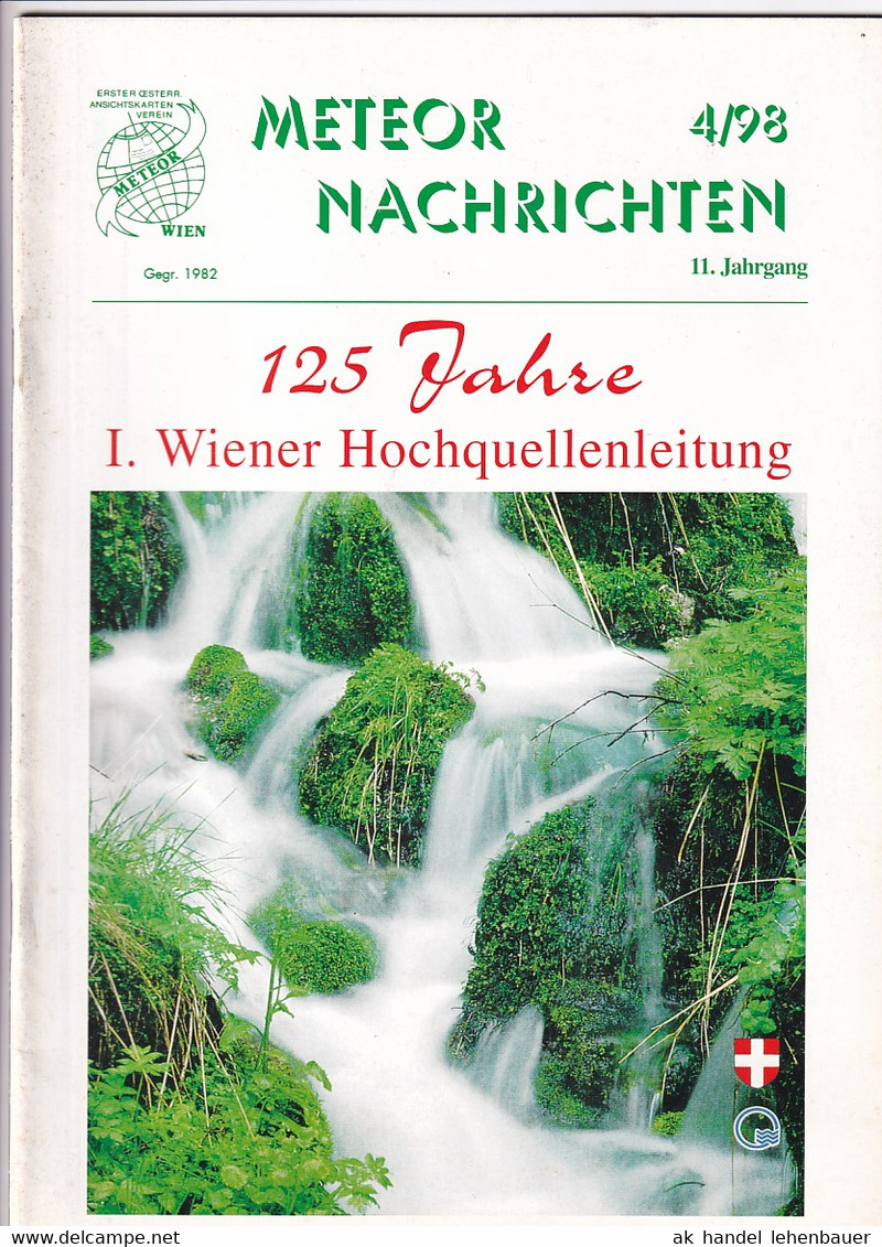 Meteor Nachrichten Wien AK Sammlerverein Jg. 11 Ausg. 4/98 1998 - Tempo Libero & Collezioni