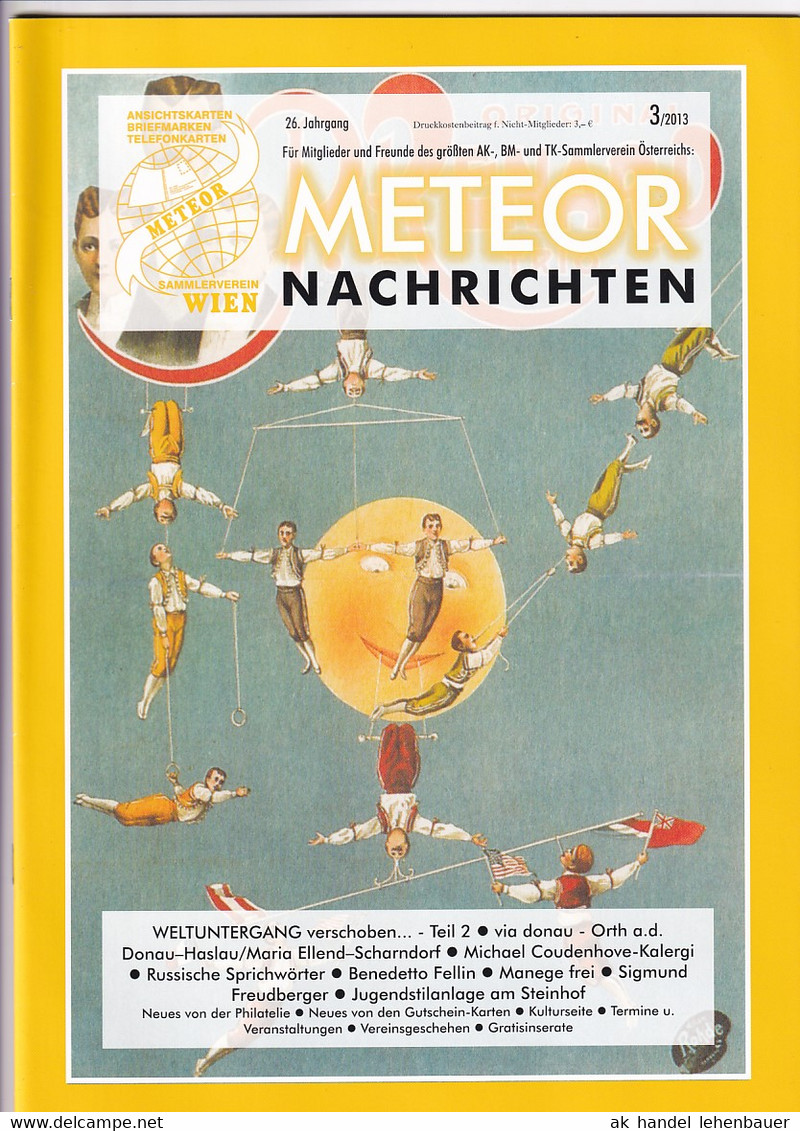 Meteor Nachrichten Wien AK Sammlerverein Jg. 26 Ausg. 3/2013 - Loisirs & Collections