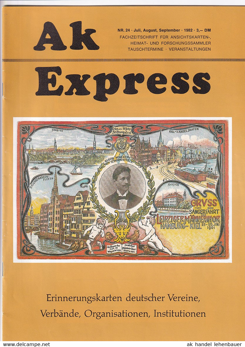 Ak Express Fachzeitschrift Für Ansichtskarten Zeitschrift Nr. 24 1982 - Hobbies & Collections