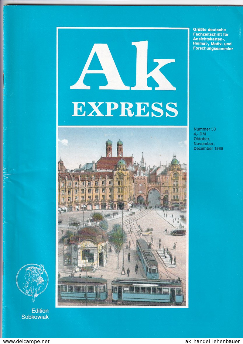 Ak Express Fachzeitschrift Für Ansichtskarten Zeitschrift Nr. 53 1989 - Ocio & Colecciones