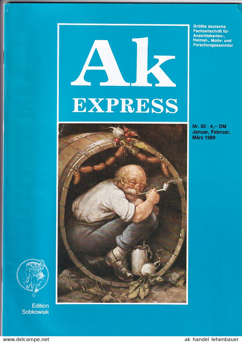 Ak Express Fachzeitschrift Für Ansichtskarten Zeitschrift Nr. 50 1989 - Tempo Libero & Collezioni