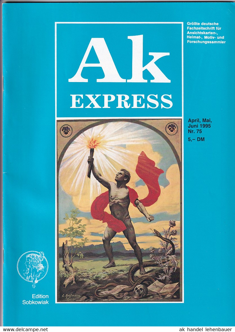 Ak Express Fachzeitschrift Für Ansichtskarten Zeitschrift Nr. 75 1995 - Hobbies & Collections