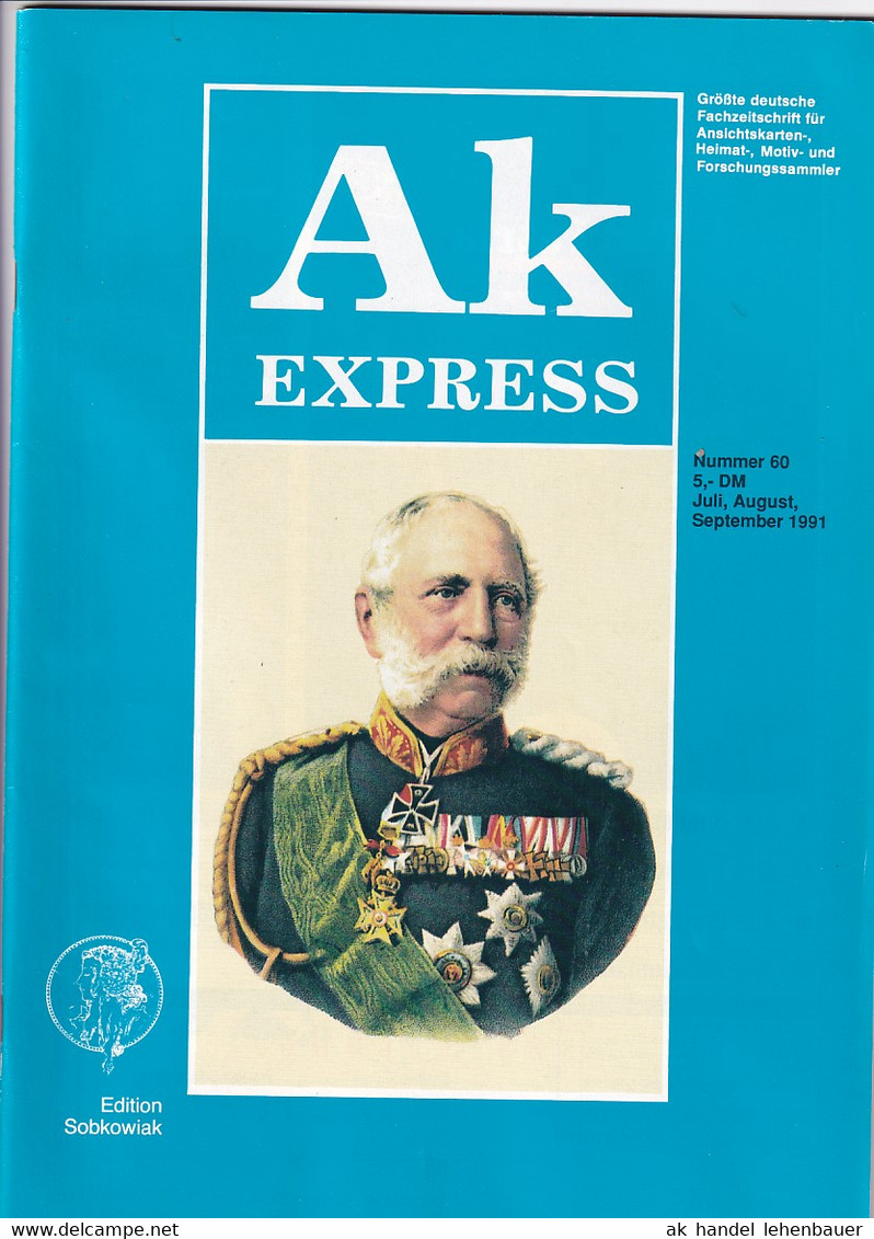Ak Express Fachzeitschrift Für Ansichtskarten Zeitschrift Nr. 60 1991 - Hobby & Sammeln