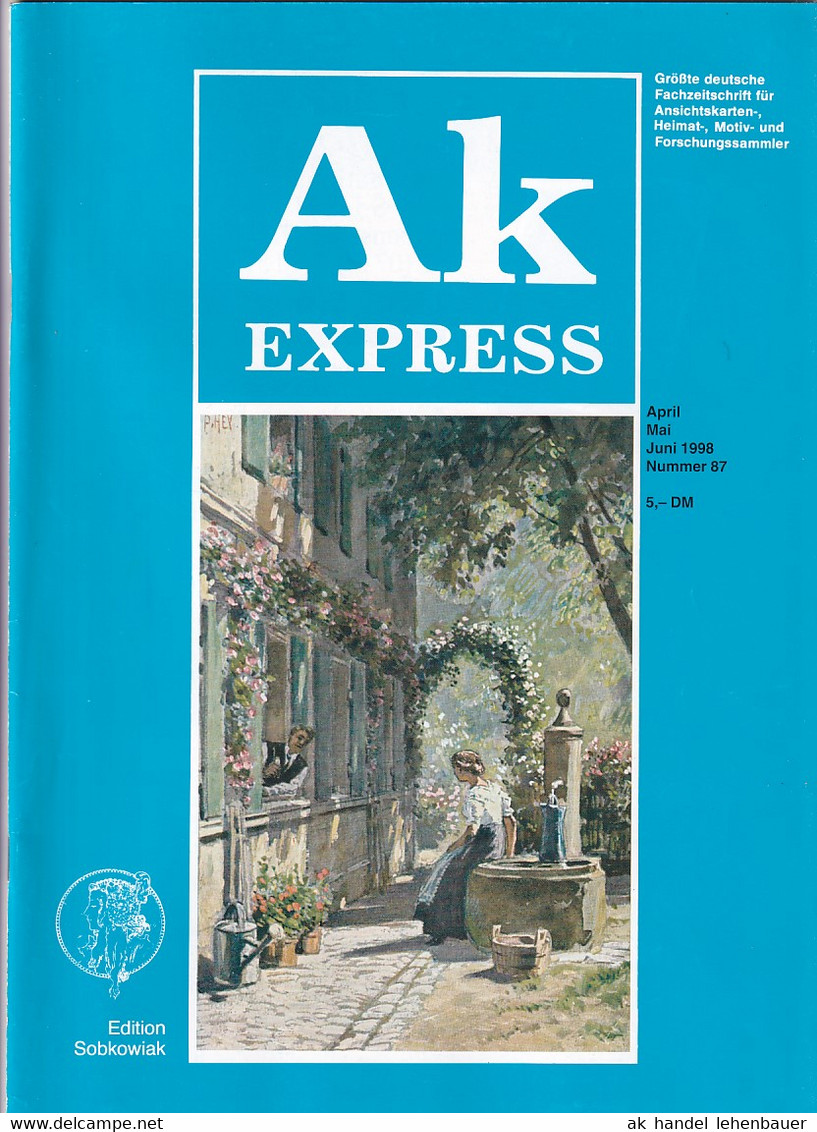 Ak Express Fachzeitschrift Für Ansichtskarten Zeitschrift Nr. 57 1998 - Hobby & Sammeln