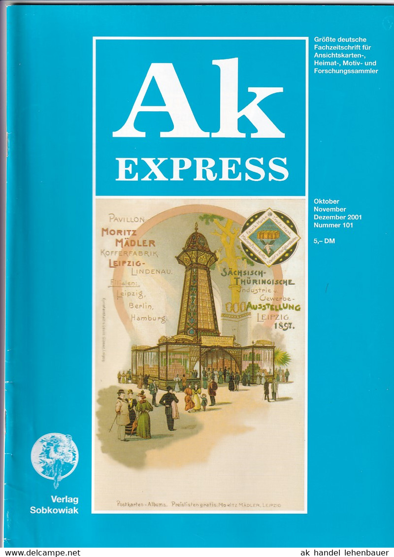 Ak Express Fachzeitschrift Für Ansichtskarten Zeitschrift Nr. 101 2001 - Hobbies & Collections