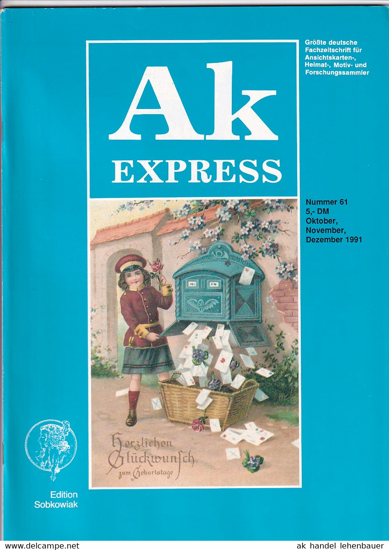 Ak Express Fachzeitschrift Für Ansichtskarten Zeitschrift Nr. 61 1991 - Tempo Libero & Collezioni
