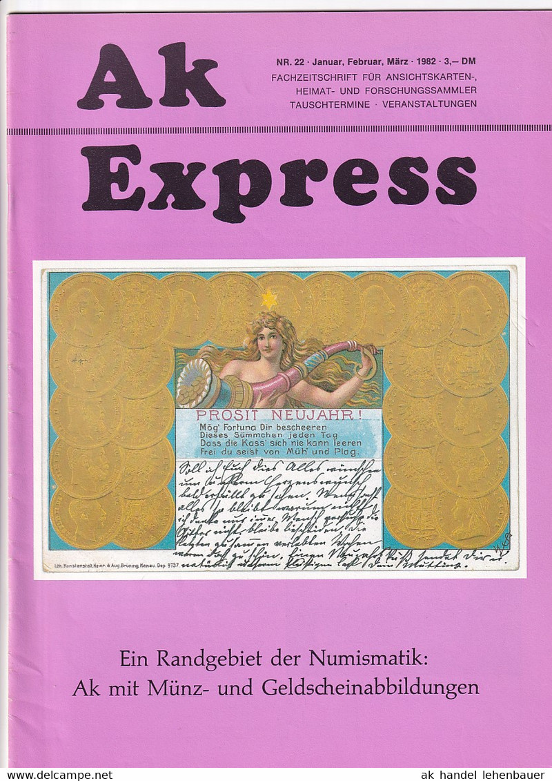 Ak Express Fachzeitschrift Für Ansichtskarten Zeitschrift Nr. 22 1982 - Tempo Libero & Collezioni