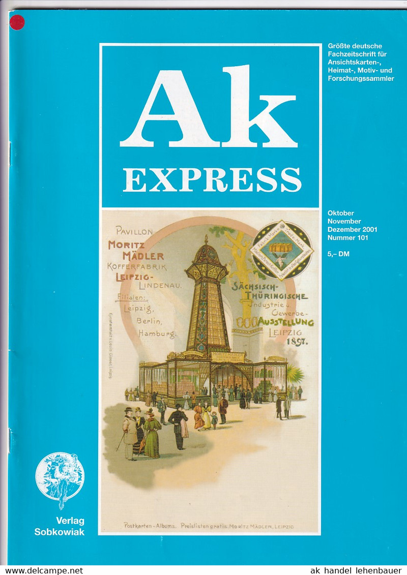 Ak Express Fachzeitschrift Für Ansichtskarten Zeitschrift Nr. 101 2001 - Tempo Libero & Collezioni