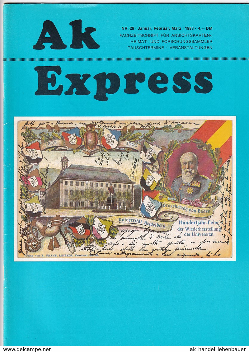 Ak Express Fachzeitschrift Für Ansichtskarten Zeitschrift Nr. 26 1983 - Tempo Libero & Collezioni