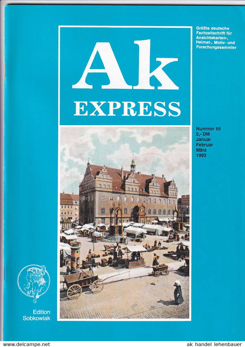 Ak Express Fachzeitschrift Für Ansichtskarten Zeitschrift Nr. 66 1993 - Tempo Libero & Collezioni