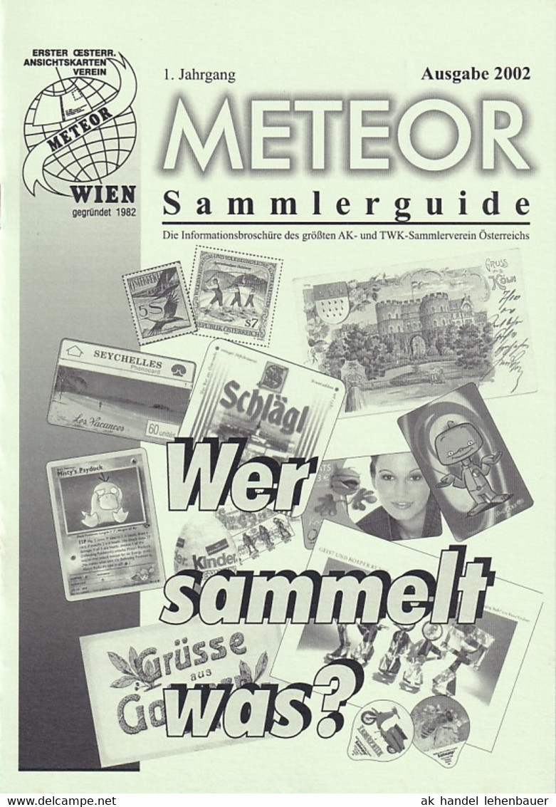 Meteor Nachrichten Sammlerguide 1. Jg 2002 Informationsbroschüre Wer Sammelt Was? - Hobby & Sammeln
