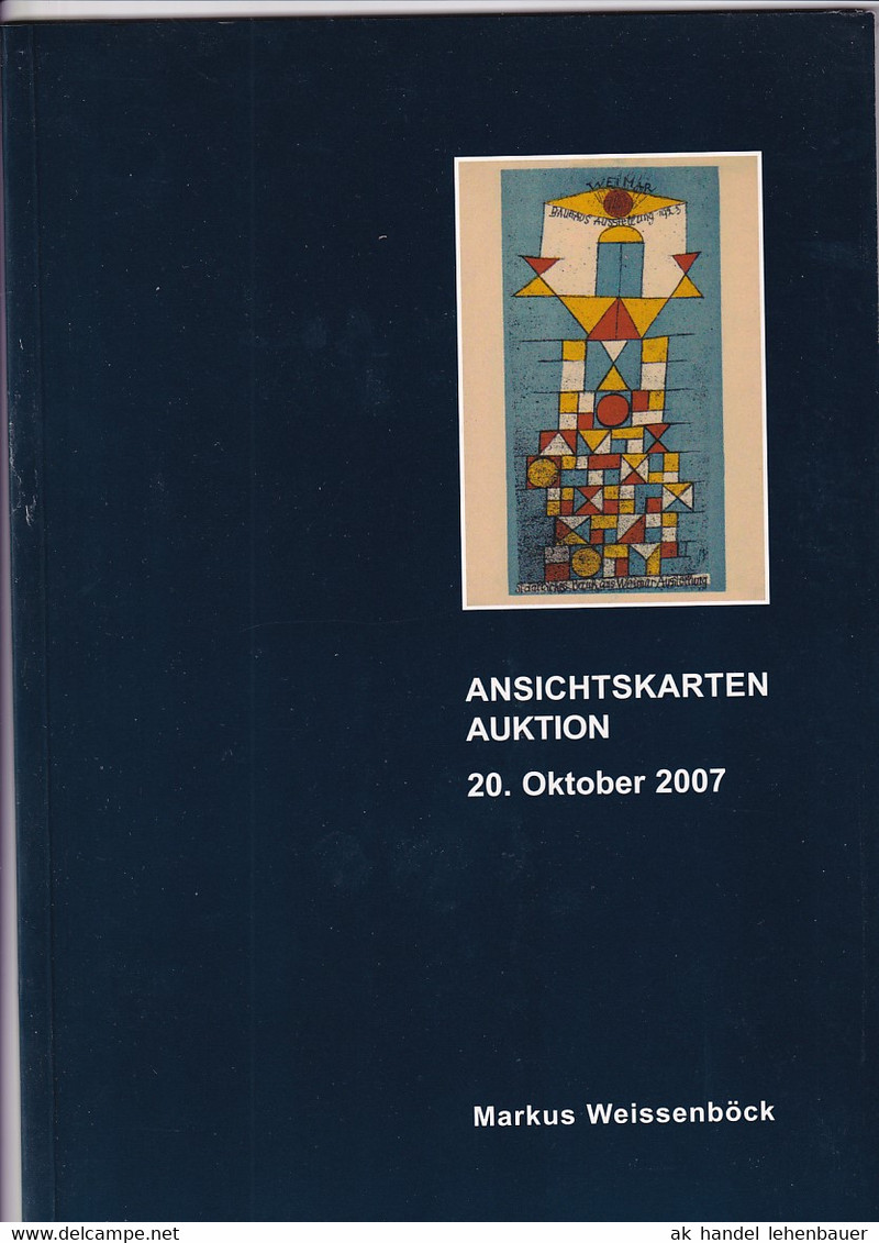 Markus Weissenböck Ansichtskarten Auktion 20. Okt. 2007 Auktionskatalog - Kataloge