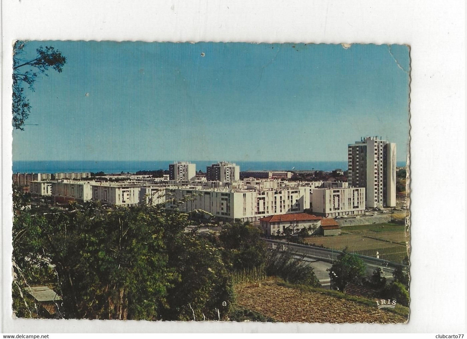 Nice (06) :  Vue Aérienne Générale Au Niveau De La Cité H.L.M. Des Moulins En 1974 ETAT GF. - Otros & Sin Clasificación