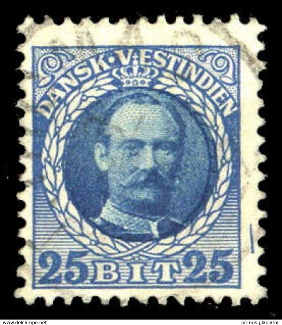 1907, Dänisch Westindien, 45 Var, Gest. - Dänisch-Westindien
